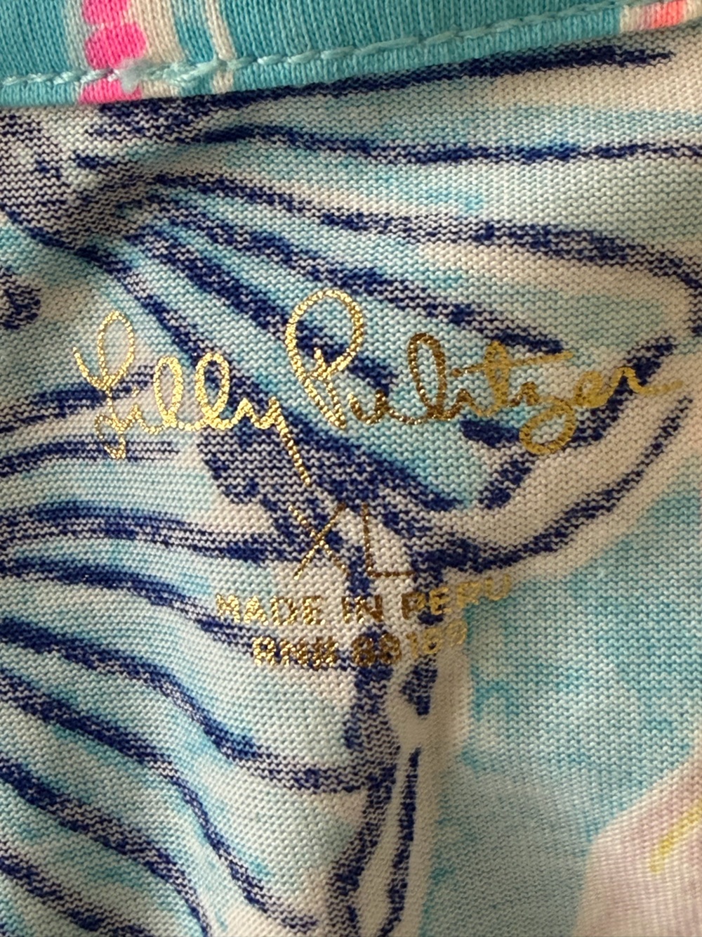 Lilly Pulitzer Sleeveless Floral Print Shift Dress - Blue/Pink - Picture 3 of 3